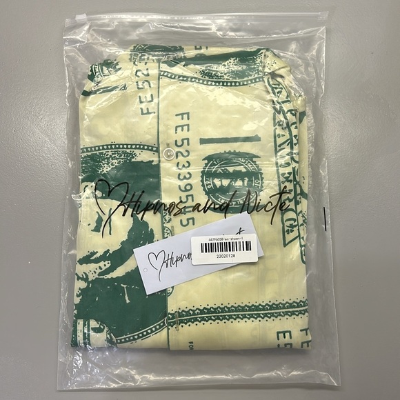 Hipnos and Nicte Limited Edition Money Million Dollar Pajamas Pant Set PJ’s - L - Picture 5 of 5